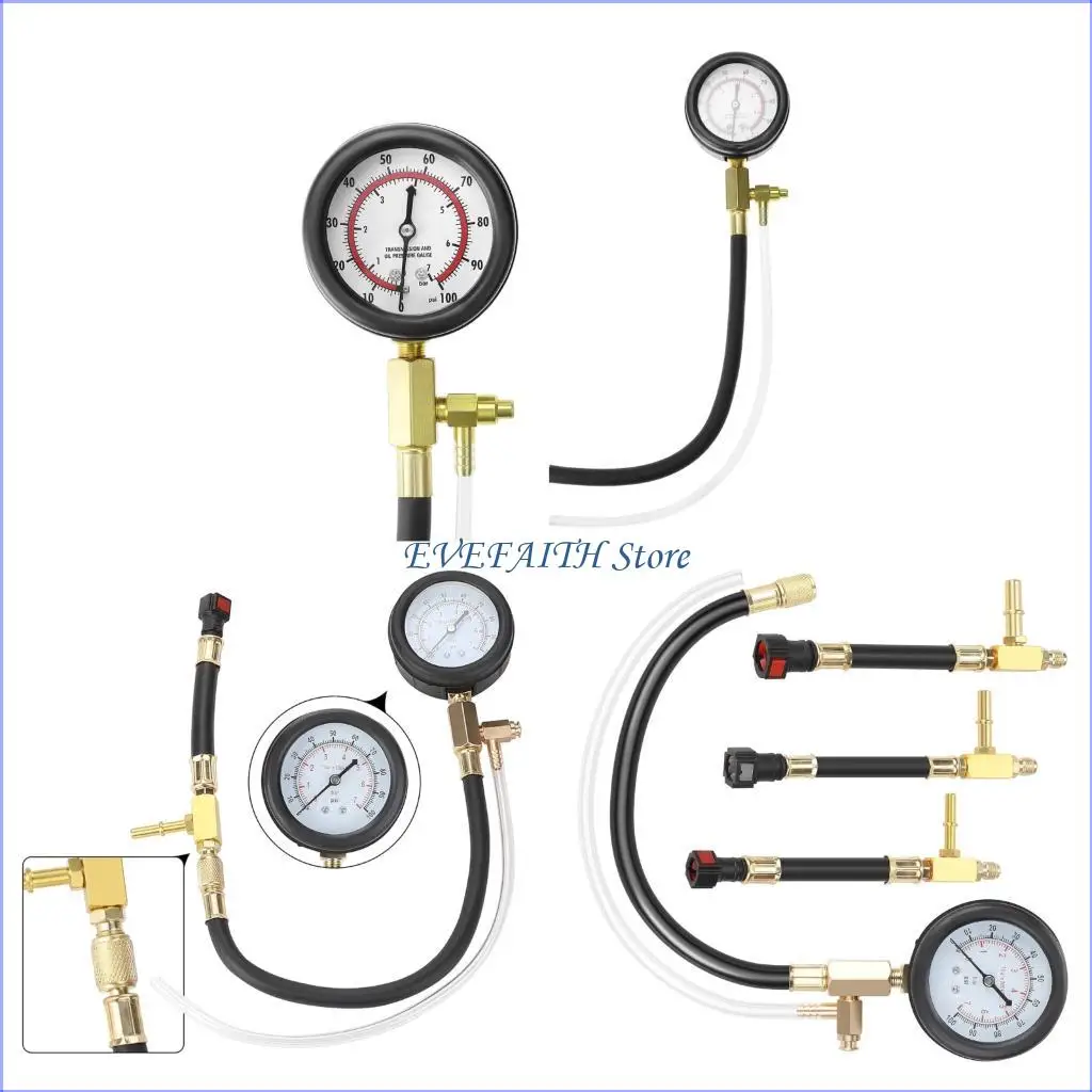 

124B Pressure Diagnostic Gauge Set For Mechanics And DIY Enthusiasts