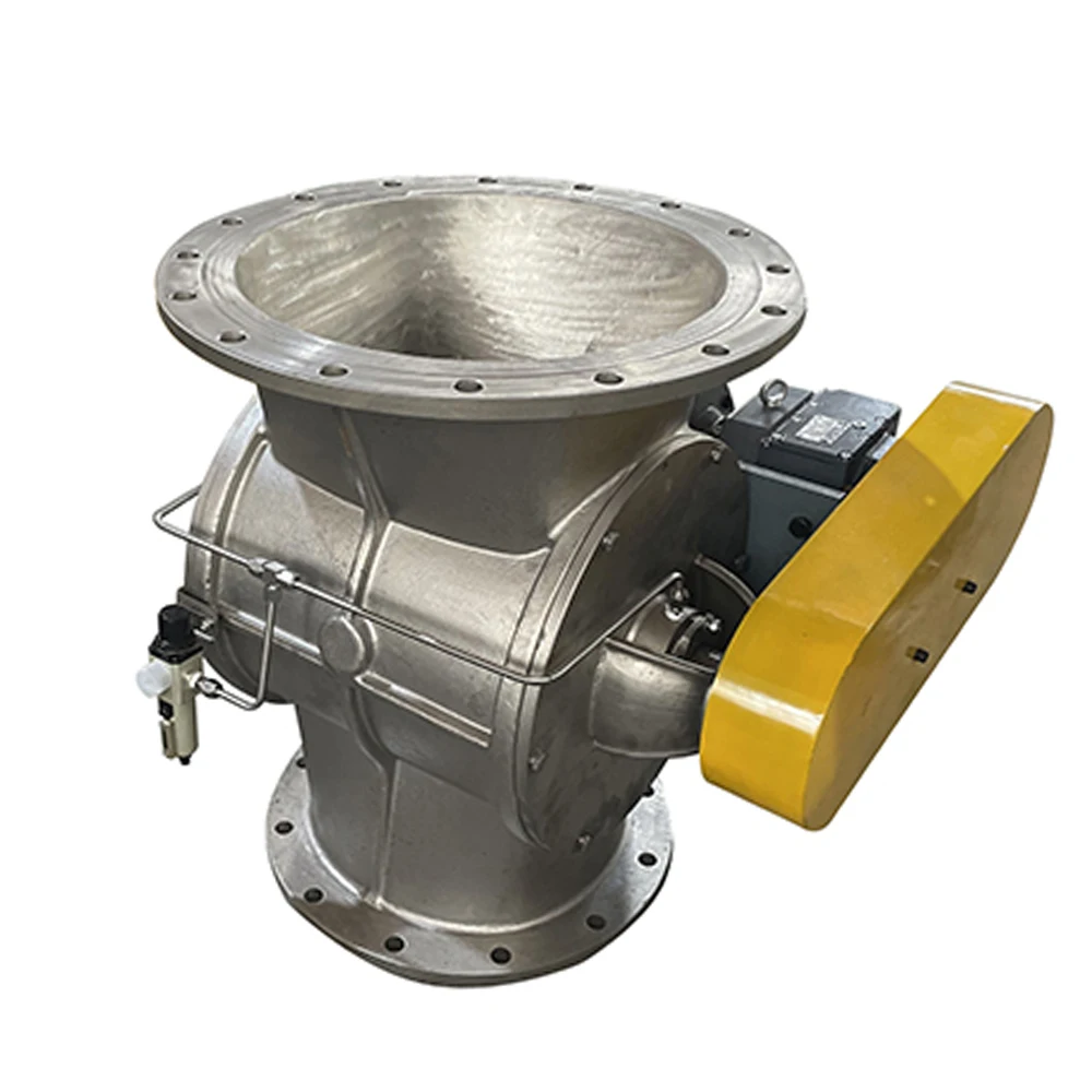 Electric stainless steel rotary valves for high temperature control in industrial applications