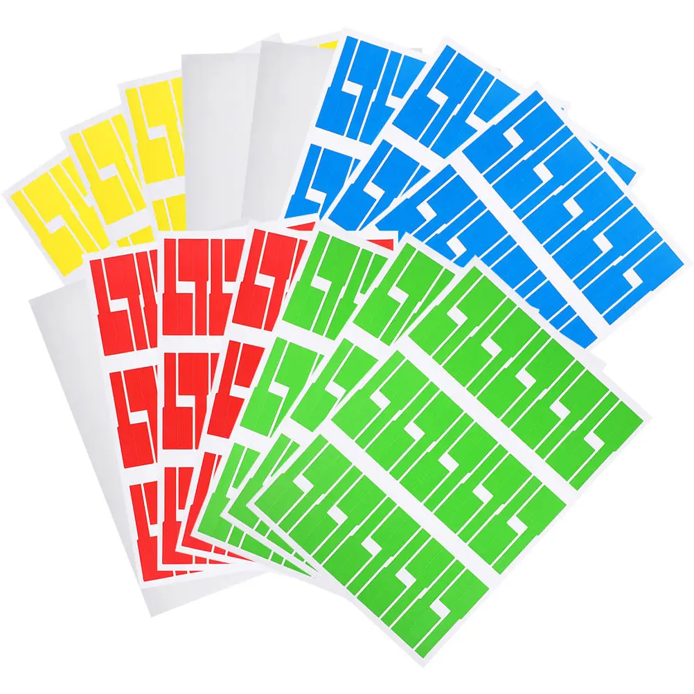 20Sheets Long-Lasting Printable Cable Labels Skin-Safe Self-Adhesive Cord Labels for Office Home School Computer Wire