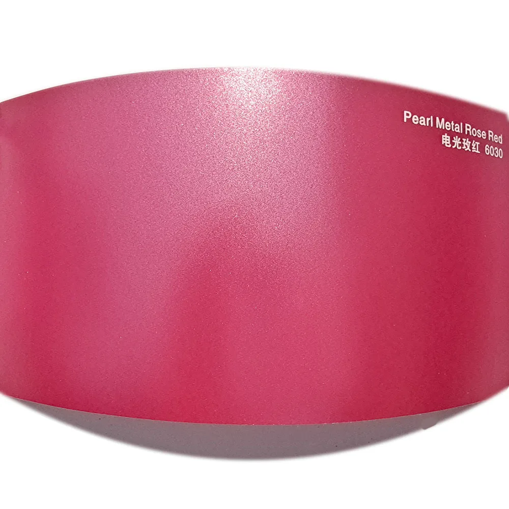 Car Protection Film Satin Metallic Vinyl Custom Car Vinyl Wrap Rose Red