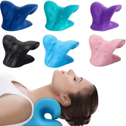 C- type massage Shoulder neck pillow cervical  Stretcher Relaxer Cervical Chiropractic Traction Device for Pain Relief