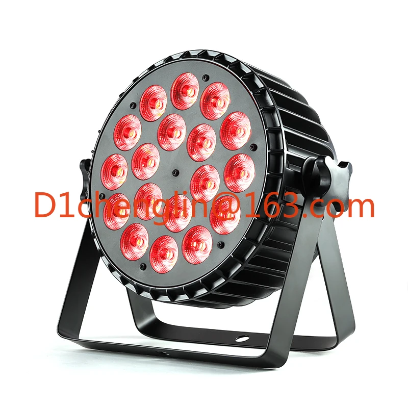 Flat Aluminium Led Par Light 18x18W RGBWA+UV Spotlight for Wedding Party Show Dj Booth Disco Club Uplight