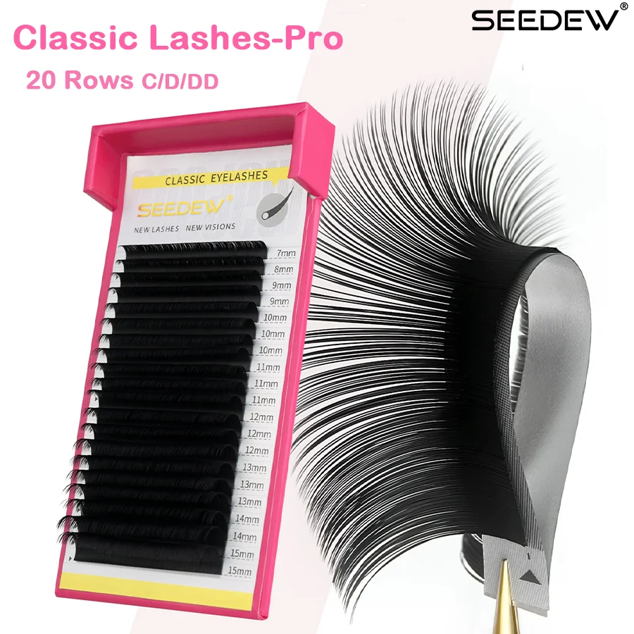 

SEEDEW 20Rows 0.07mm C/D/DD Classic Lashes Pro Faux Individual Lashes Professionals Eyelash Extension