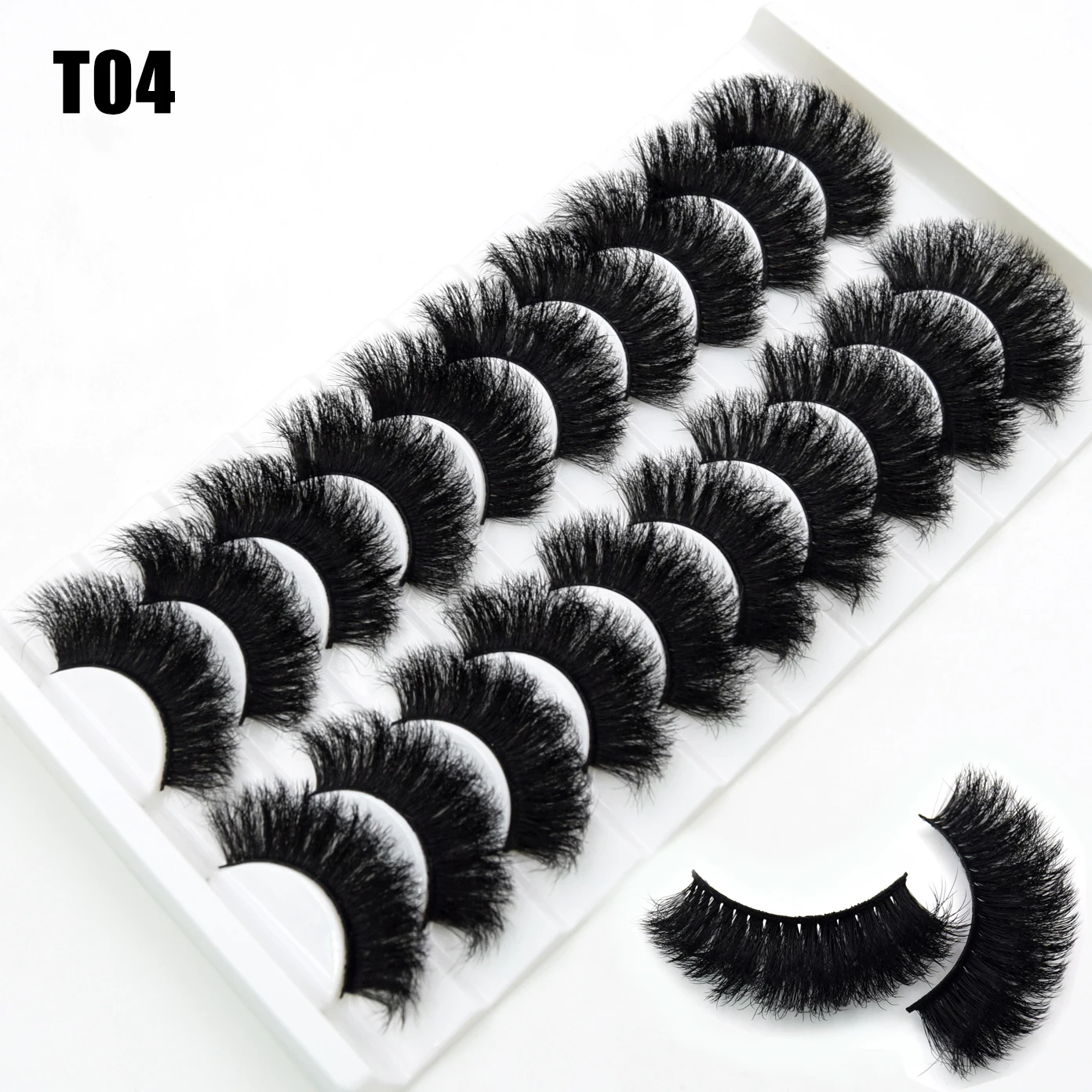 Visofree Eyelashes 3D Mink Lashes Fluffy Volume Mink False Eyelashes Dramactic Lashes Cruelty Free Wispy Lashes Makeup Cilios