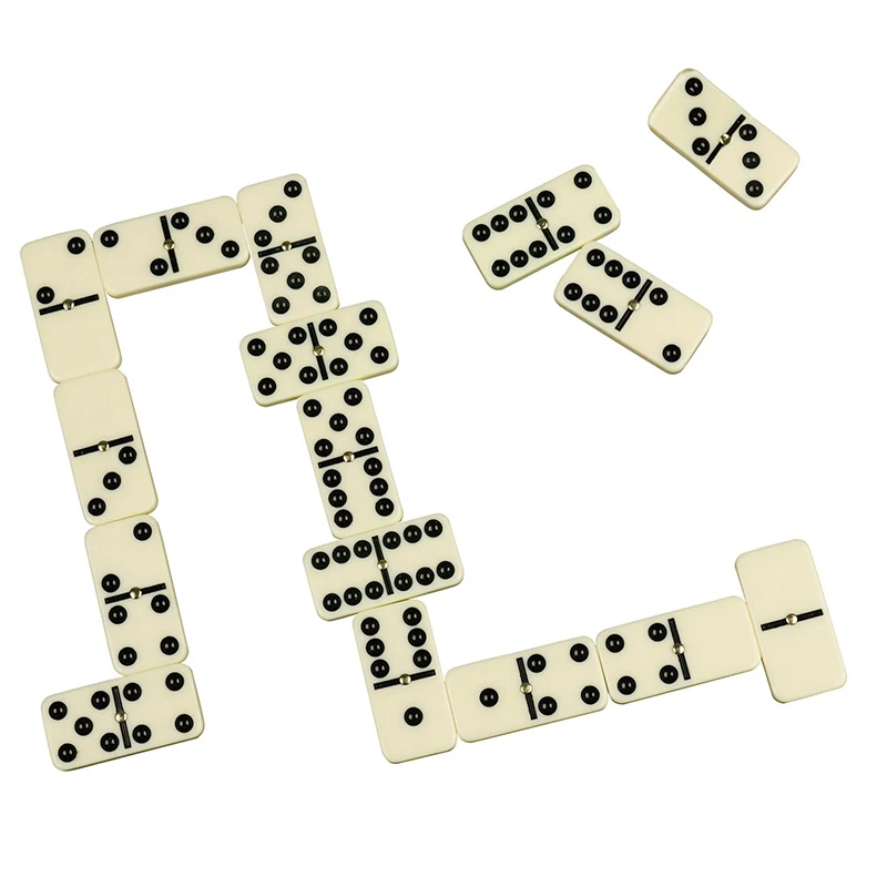 HOT-Houten Doos Domino Set Negen Domino's Set Van 28 Domino's Domino's Spel Domino Tafel Domino Trein Mexicaanse Trein Domino