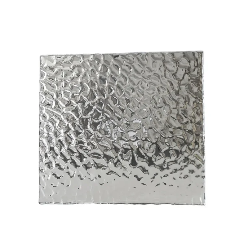 Novel Design Fuses Glass Texture Ultra Transparent Tempered Kiln Formed Decorative
