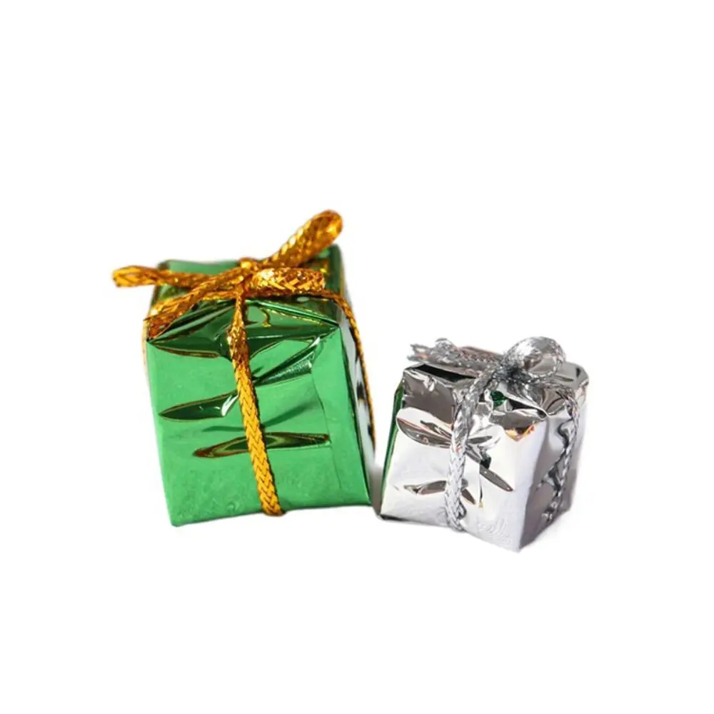 

Ролевые игры 1:6/1:12, мебель для кукольного домика, реквизит для фотографий, милая имитация рождественской подарочной коробки, блестящие аксессуары для кукольного дома