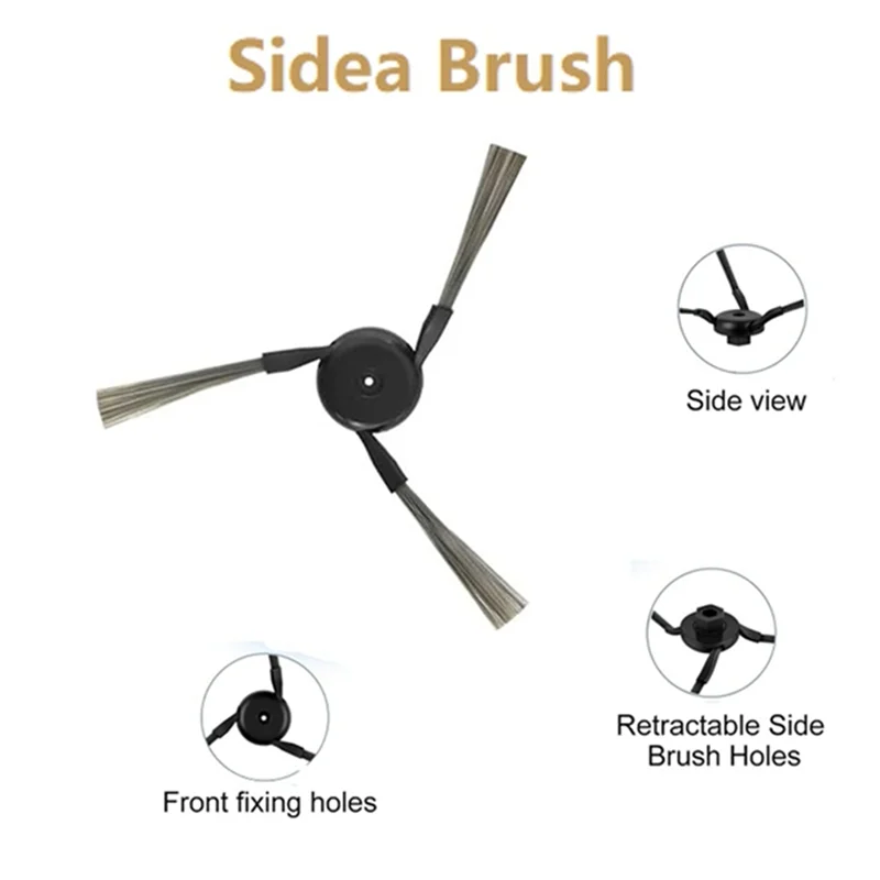 Abkr-para dreame x50 ultra completo/x50 master/l50 pro ultra/mova v50 ultra peças de reposição escova lateral filtro mop pano poeira ba