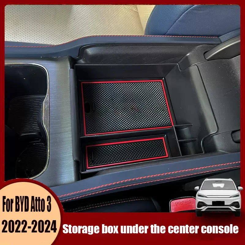 For BYD Atto 3 Yuan Plus 2022 2023 2024 Central storage box and Storage box under the central control