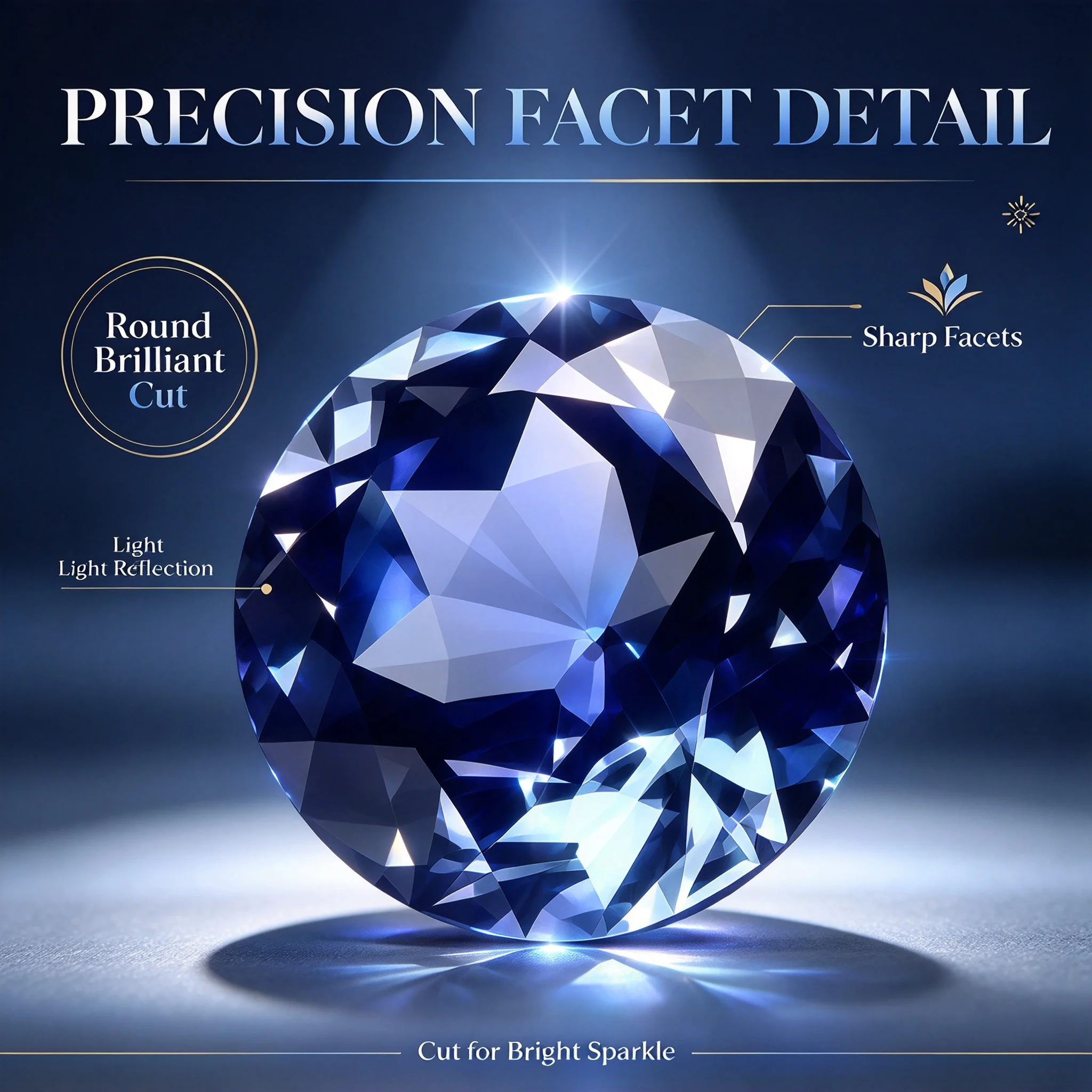 Certified Royal Blue Lab Created Sapphire Loose Stones, Brilliant Faceted Gem, Ideal for Handmade Artisan Earrings, Necklaces