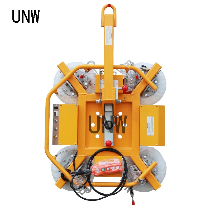 Small Electric Battery 600kg 6Pcs Dual Circuit Glass Vacuum Cups Lifter for Glass Installing and Handling