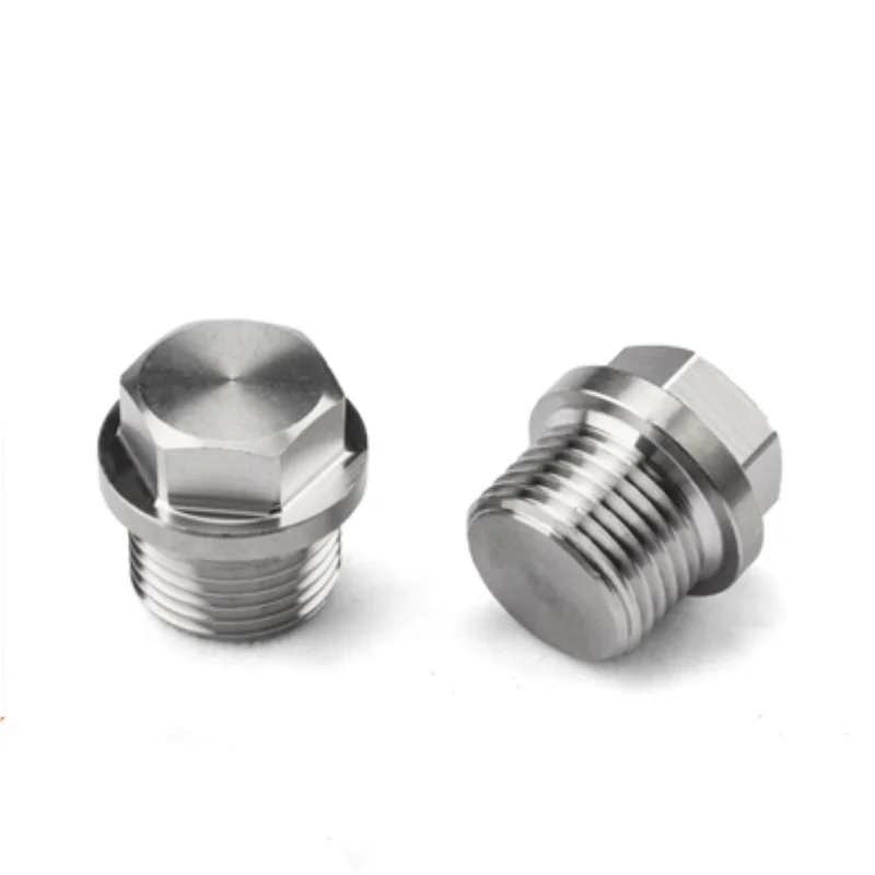 

BSP Metric Male Thread 304 Stainless Steel Hex End Cap Flange Outer Hexagon Solid Plug Oil Water Pipe Fitting