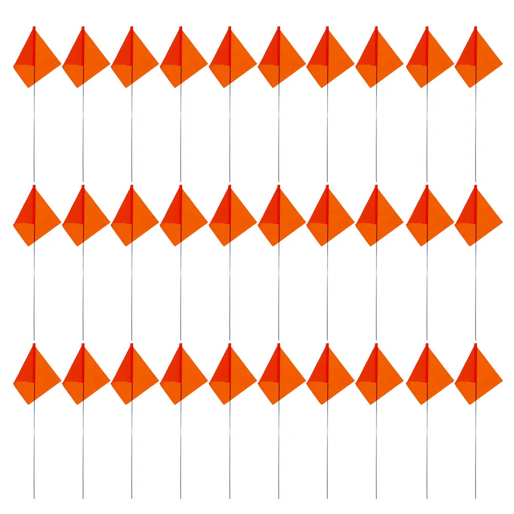 

60Pcs Ground Marker Flags Bright Colors Weather Resistant Easy Install Yard Landscaping Construction Boundary Irrigation