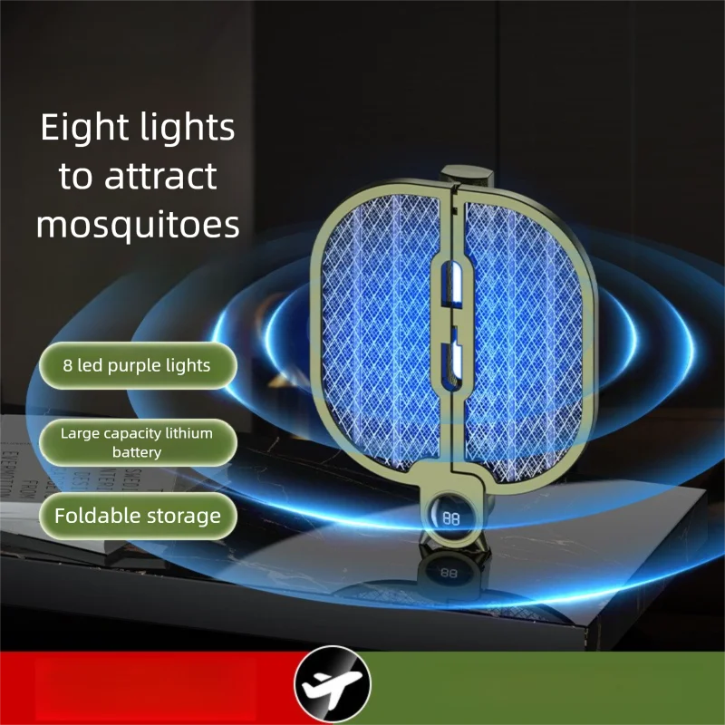 

Multifunctional Foldable Electric Mosquito Swatter for Car and Home, Automatic Mosquito Killer Lamp