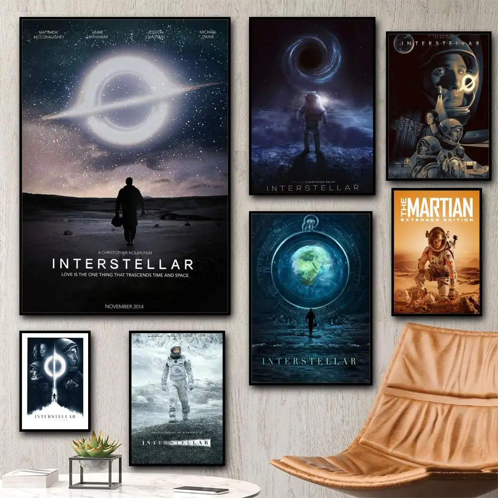 بين النجوم اللوحة الخط HD قماش المشارك غرفة المعيشة غرفة نوم بار الديكور الجمالي