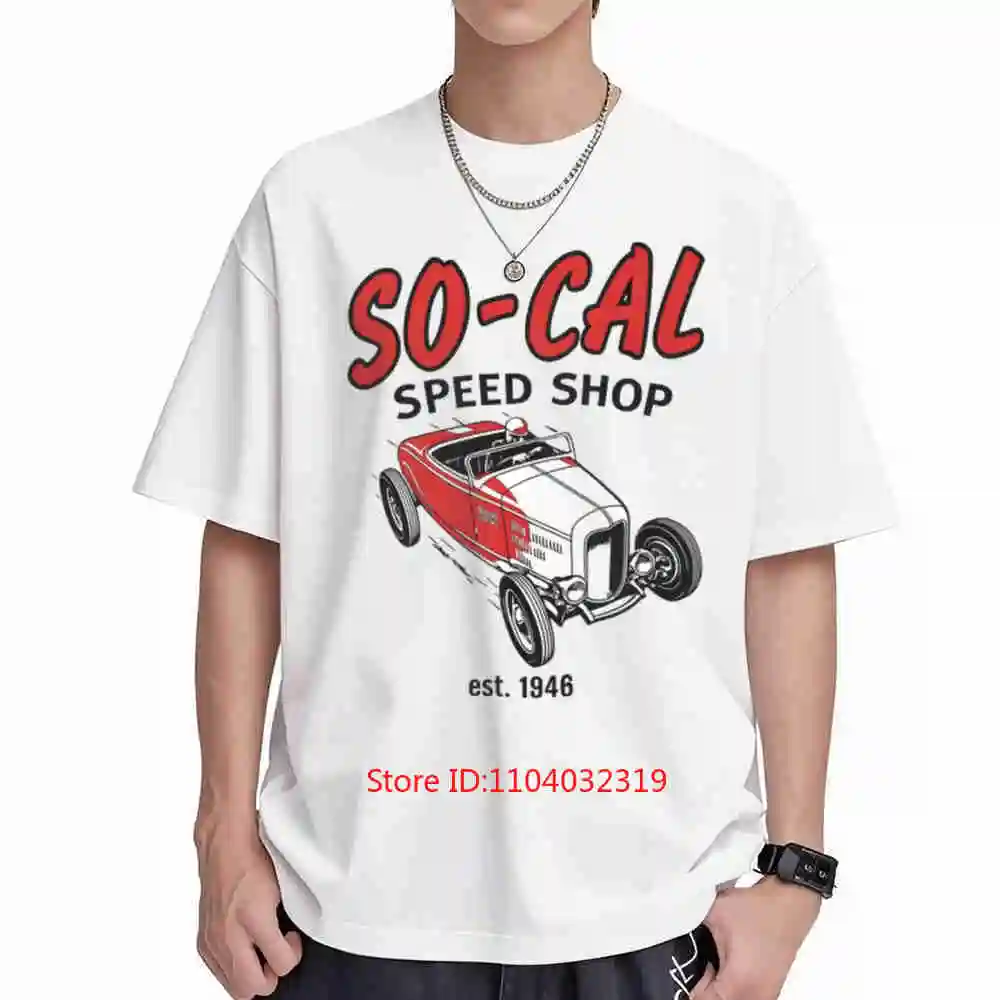 So Cal Speed Shop Hot Rod 1948 1949 Short Sleeve Tee 100% Cotton T-Shirt