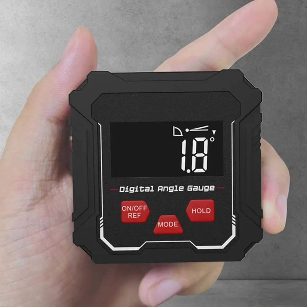 

Magnetic Digital Angle Finder with Electronic Laser Gauge Ruler 360° LCD Electronic Protractor Mini Inclinometer Measuring Tool