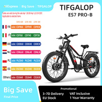 Tifgalop ES7pro Launch of 3000W new powerful electric bicycle ebike with a top speed of 72km/h, Fat tire dual motor ebike