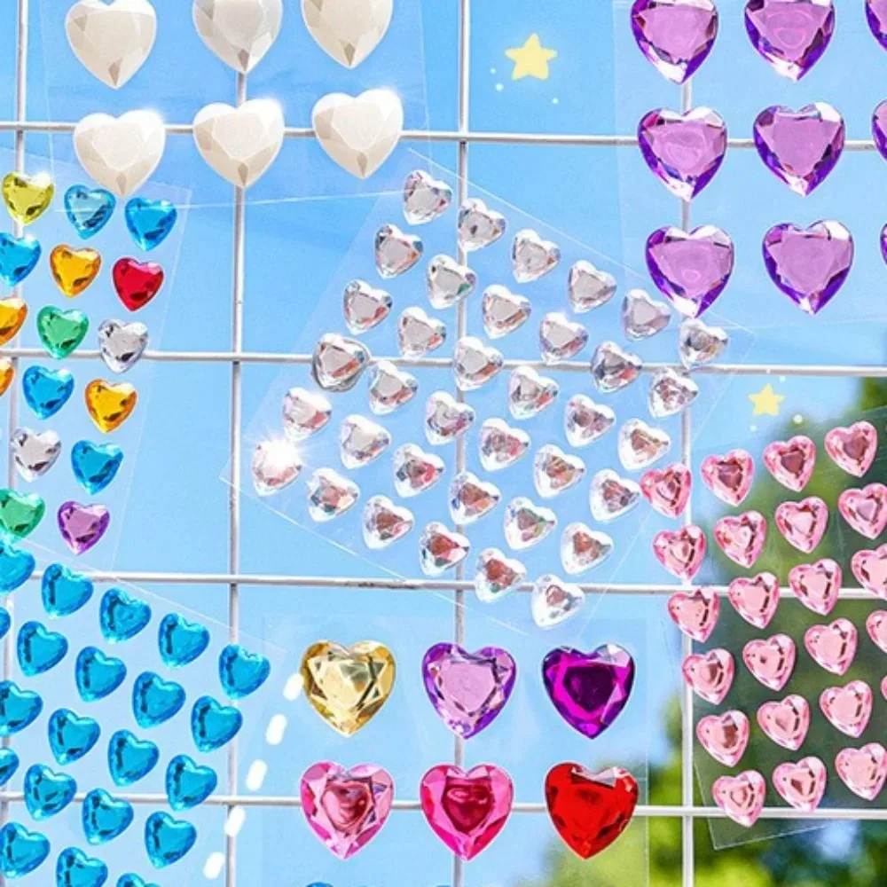 3D Crystal Diamond Sticker Girl Beautiful Sticker Toys For Children On Scrapbook Phone Laptop Gifts Cute Stationary