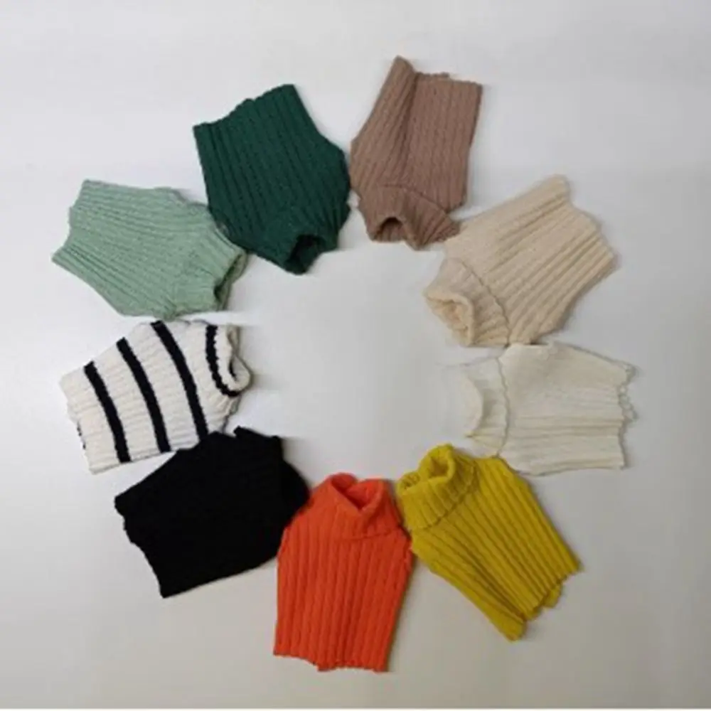 دمية محبوكة الياقة المدورة القمم ل Azones لدمى ob22/ob24 ملابس غير رسمية البلوزات لدمى blythe DIY بها بنفسك الملابس والاكسسوارات