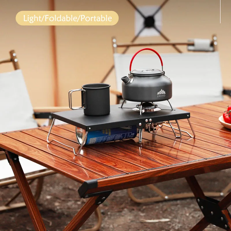 طاولة تخييم محمولة قابلة للطي في الهواء الطلق، طاولة ألومنيوم مقاومة للصدأ، عزل حراري، موقد غاز عنكبوت Soto 310، 330، Cb-JCB، P7W1 #5