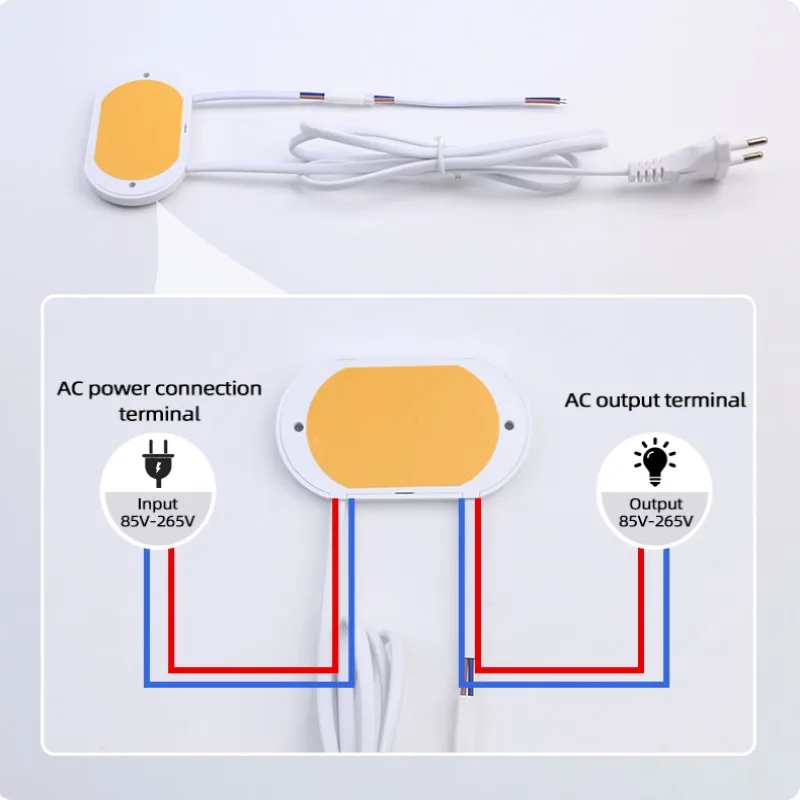 AC Voltage 85V-265V LED Light Touch Switch, Can Penetrate 40mm Thick Wood, Home Lighting Dimming Touch Controller
