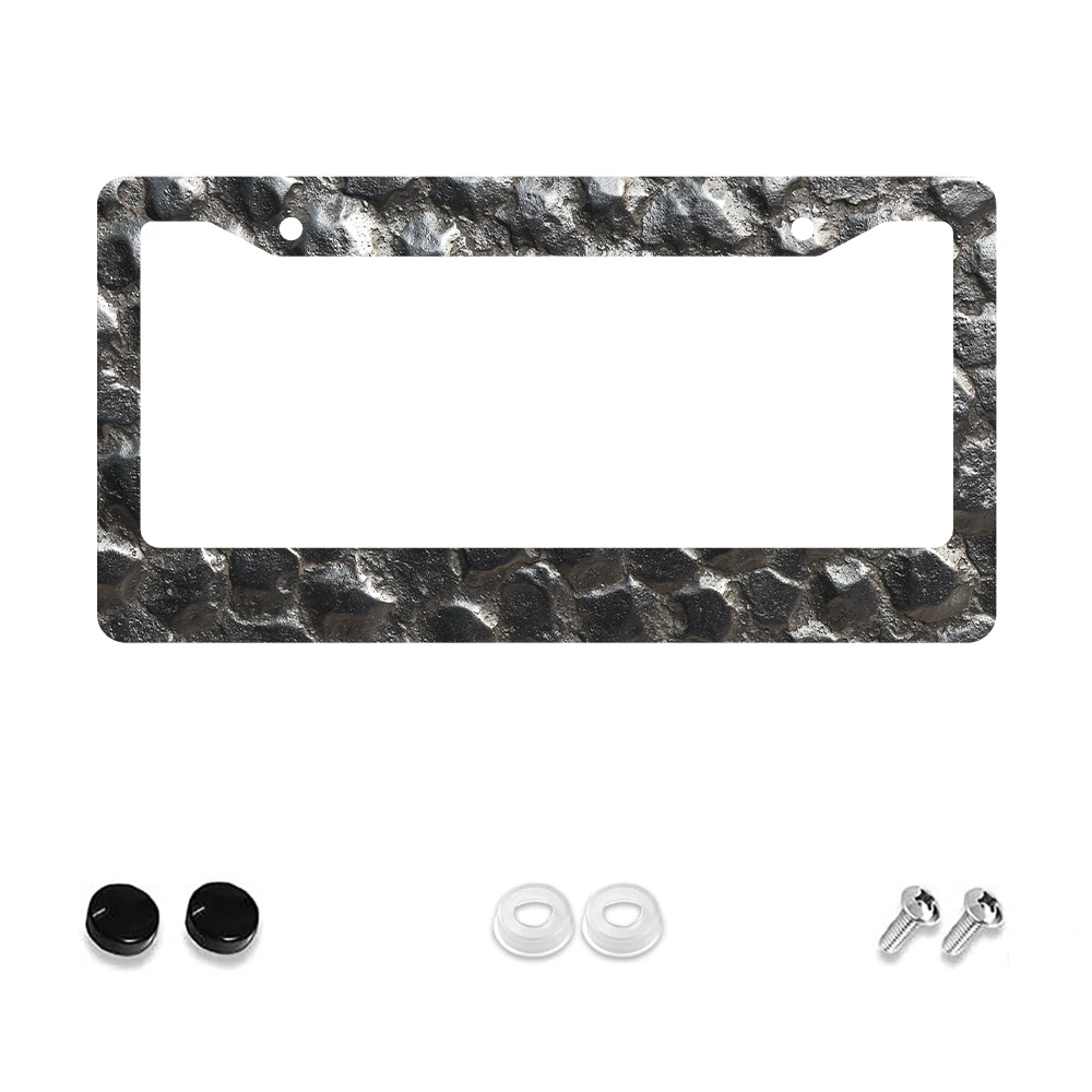 

1 шт. черная текстурированная алюминиевая рамка номерного знака с 2 отверстиями, 6x12 дюймов с комплектом винтов, новинка в стиле ретро, подарок для украшения автомобиля, прочный