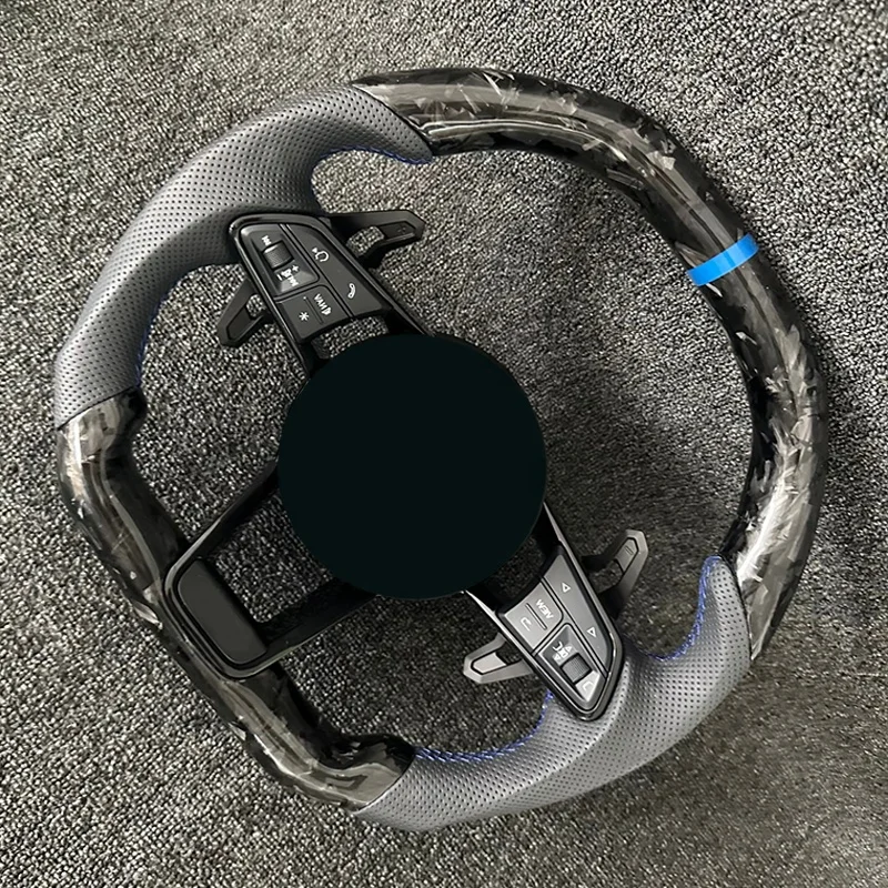 Car Modified Accessories Forged Carbon Fiber Car Steering Wheel Game Steering Wheel Led