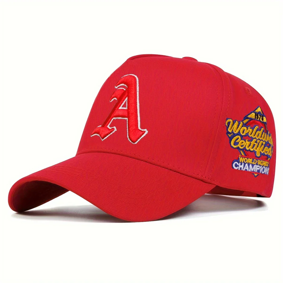 Unisex Gothic Letter A Embroidery Side Worldwide Baseball Caps Outdoor Adjustable Spring and Autumn Casual Sunscreen Hat - view 4