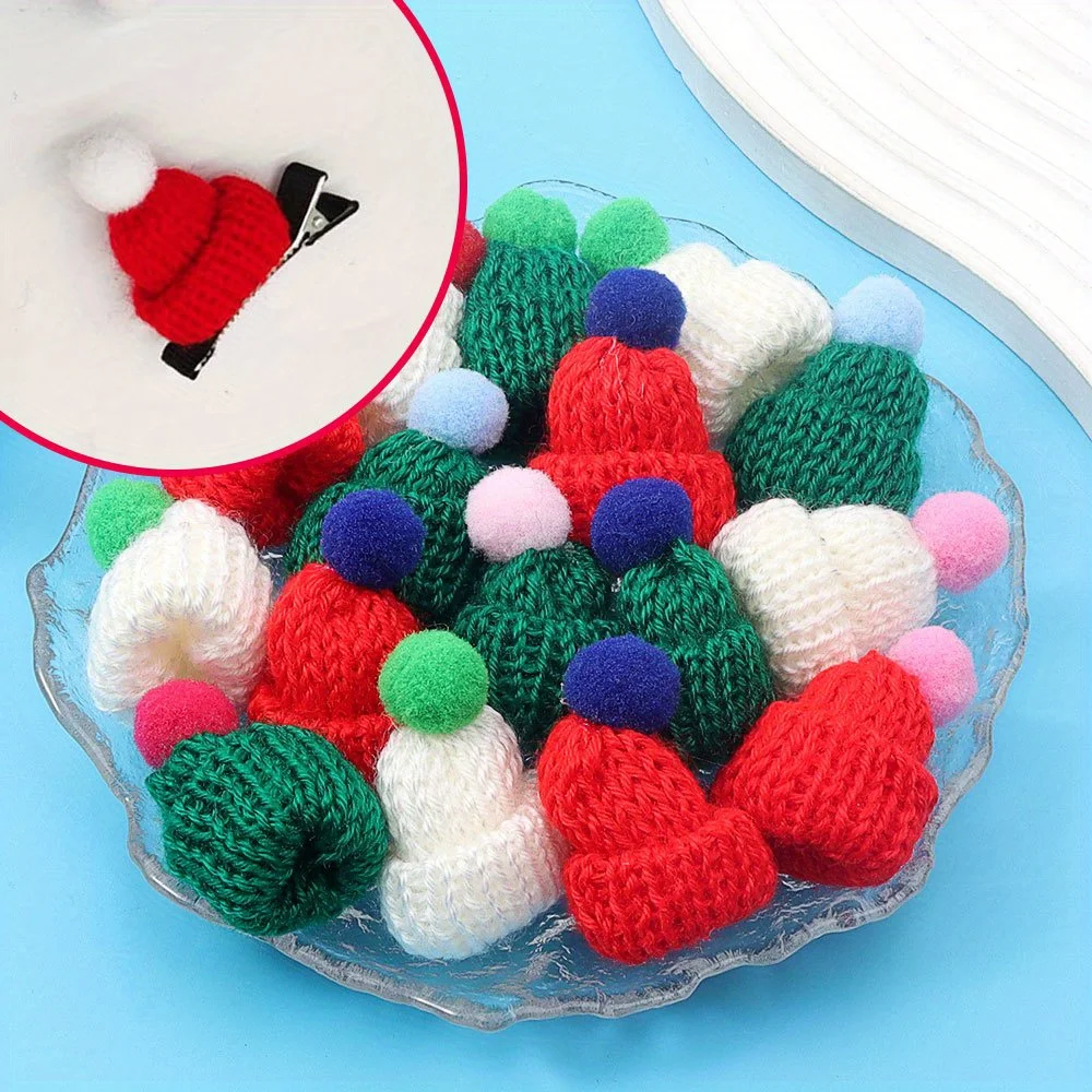 

4/12/16 шт. разноцветная тканевая рождественская шляпа в форме ткани, рождественские елки своими руками, аксессуары для украшения рождественского подарка