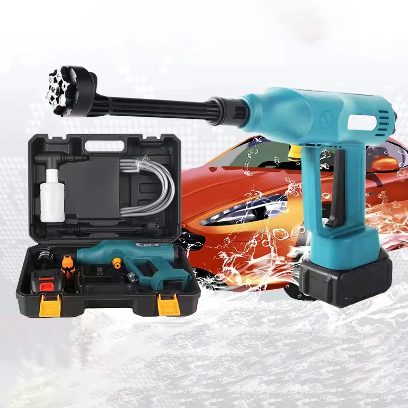 

Adjustable Water Spray Gun Lithium Battery High Speed Water Spray Gun Car Washing Machine