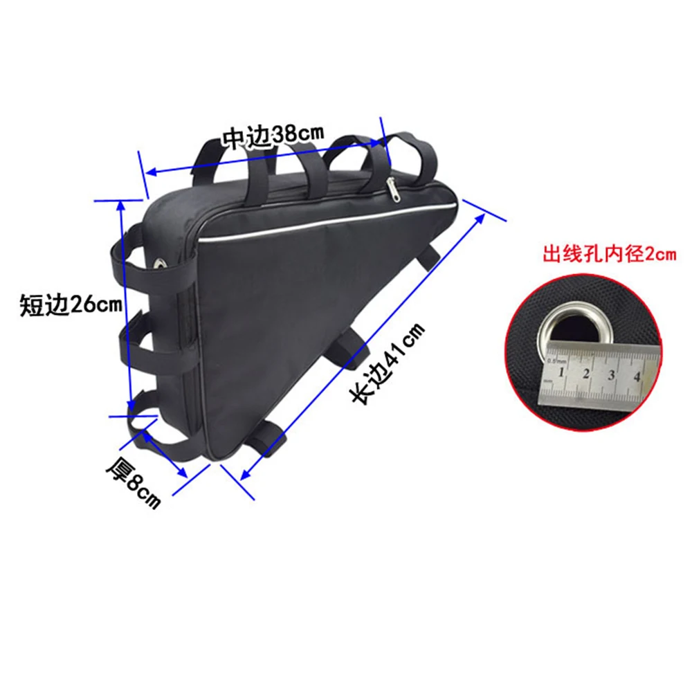 41cmx38cmx26cmx8cm Electric Bicycle Triangle Battery Bag Bicycle Frame Triangle Bags eBikeLithium Battery Storage Bag