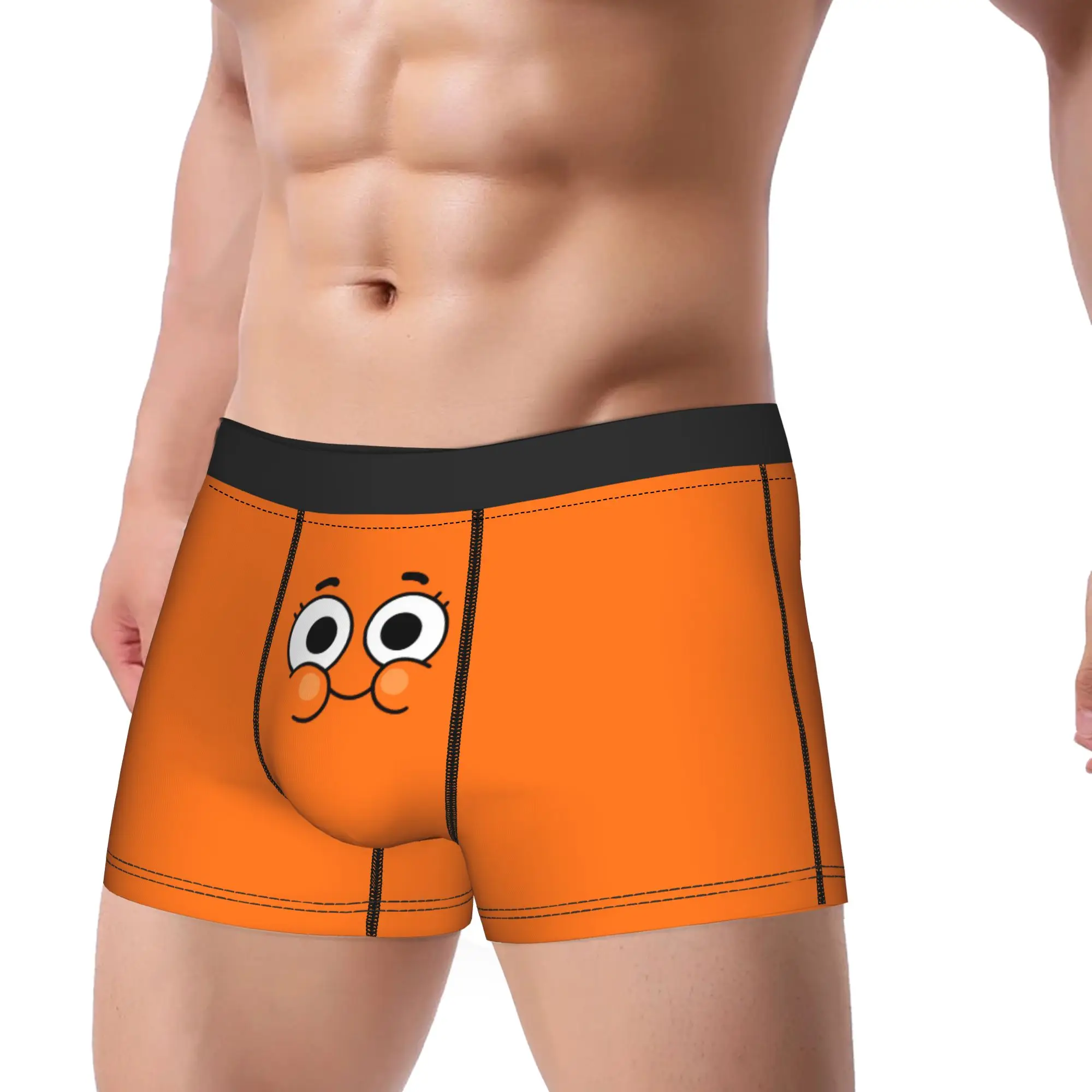 Men Gumballs Cartoon Long Underwear  Humor Boxer Briefs Shorts Panties Male Soft Underpants M-XXL