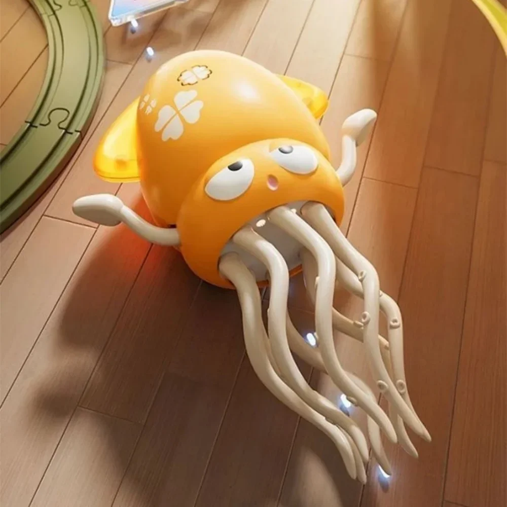 

Electric Auto-Avoid Octopus with LED Lights Music Electric Crawling Octopus Toy Stress Relief Gift Octopus Interactive Robotics
