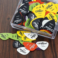 100pc/box Thickness 0.58-1.5 mm Guitar Picks Guitar Accessories Alice Acoustic Electric Bass Pic Plectrum Mediator guitar picks