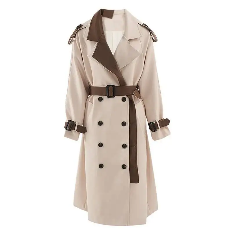 

New Women Coat Fashion Slim Long Sleeve Trenchcoat With Belt