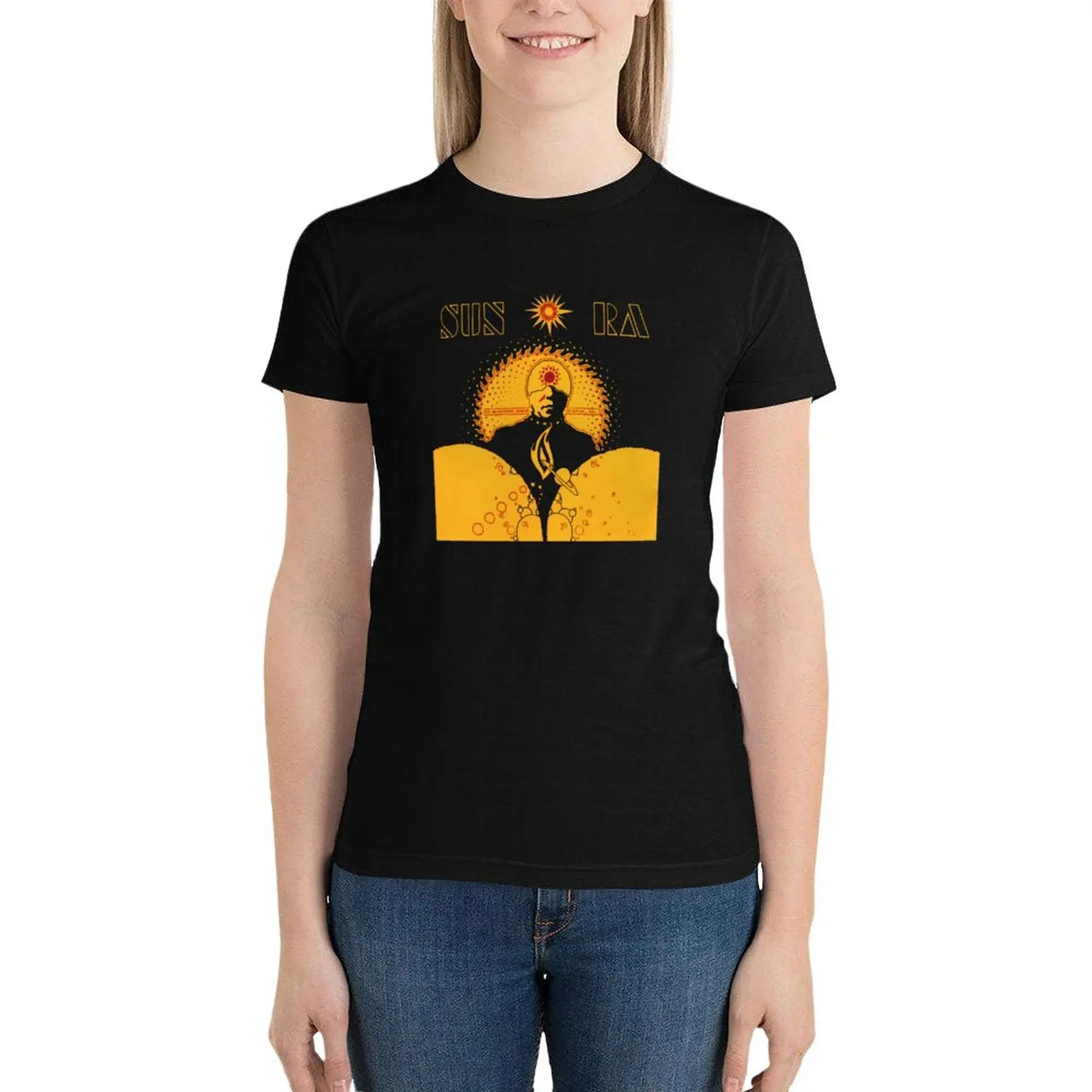 

Heliocentric T-Shirt oversized Blouse cute clothes workout shirts for Women