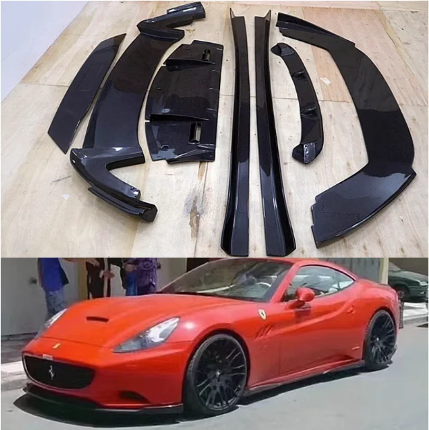 

For Ferrari California 2009-2014 Real Carbon Fiber Bumper Front Lip Rear Trunk Diffuser Side Skirts Spoiler Body Kit