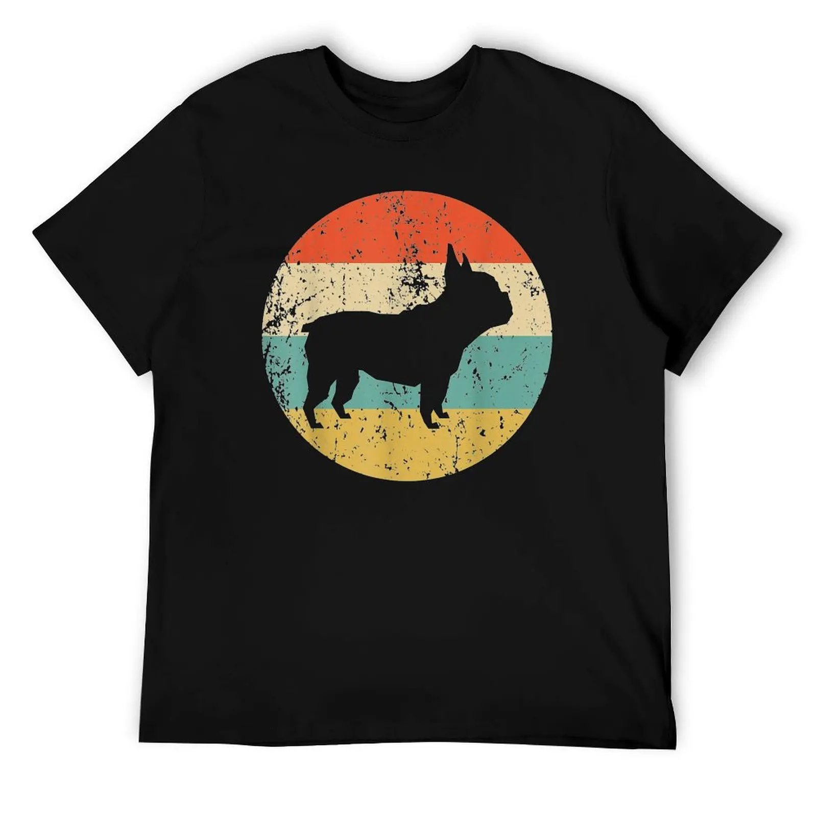 

Retro French Bulldog T-Shirt mens graphic t shirts t shirts for man graphic tees t shirt man plain T-Shirt