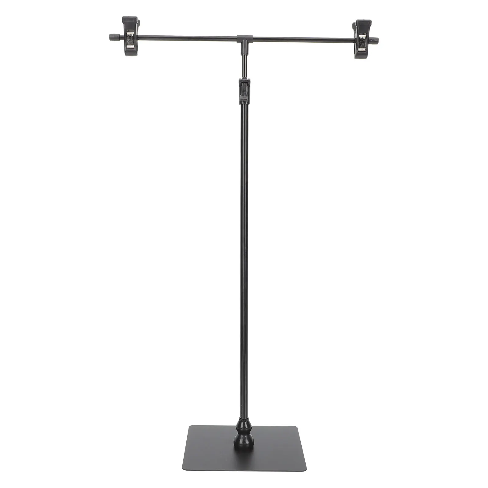

Retractable Poster Stand T-shaped Holder Stainless Steel Display Bracket Height Adjustable Promotional Rack Easy Installation
