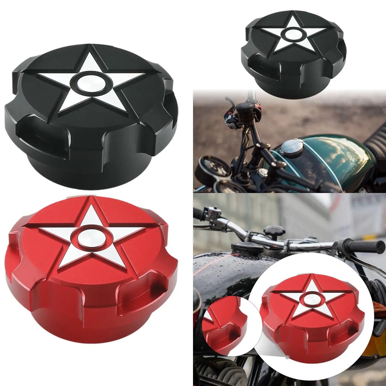 

Fuel Gas Cap Aluminum Alloy Easy to Install Heavy Duty Oil Cover Replacement Fuel Tank Lid for Polaris 2015-2024