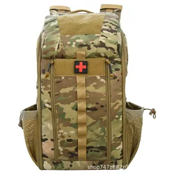 Military fans outdoor tactical medical bag 1000D nylon mountaineering emergency backpack multi-functional camouflage backpack