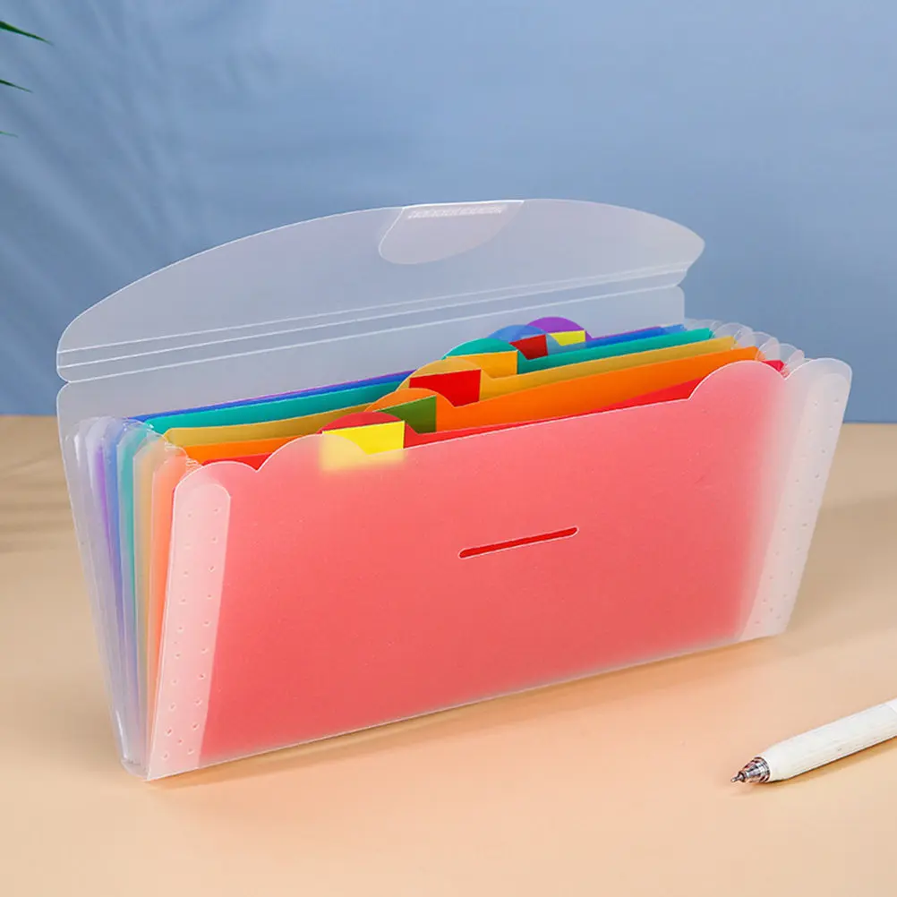 

Multi-Pocket Accordion Folder Document Organizer Sturdy Reliable Design for Receipts Bills Files Papers Coupons Tickets Home