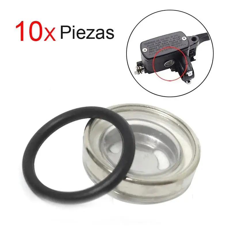 10 sets Master Brake Cylinder Reservoir Sight Glass Motorcycle Dirt Bike Gasket 18mm 12mm 14mm For Honda Suzuki Kawasaki Harley