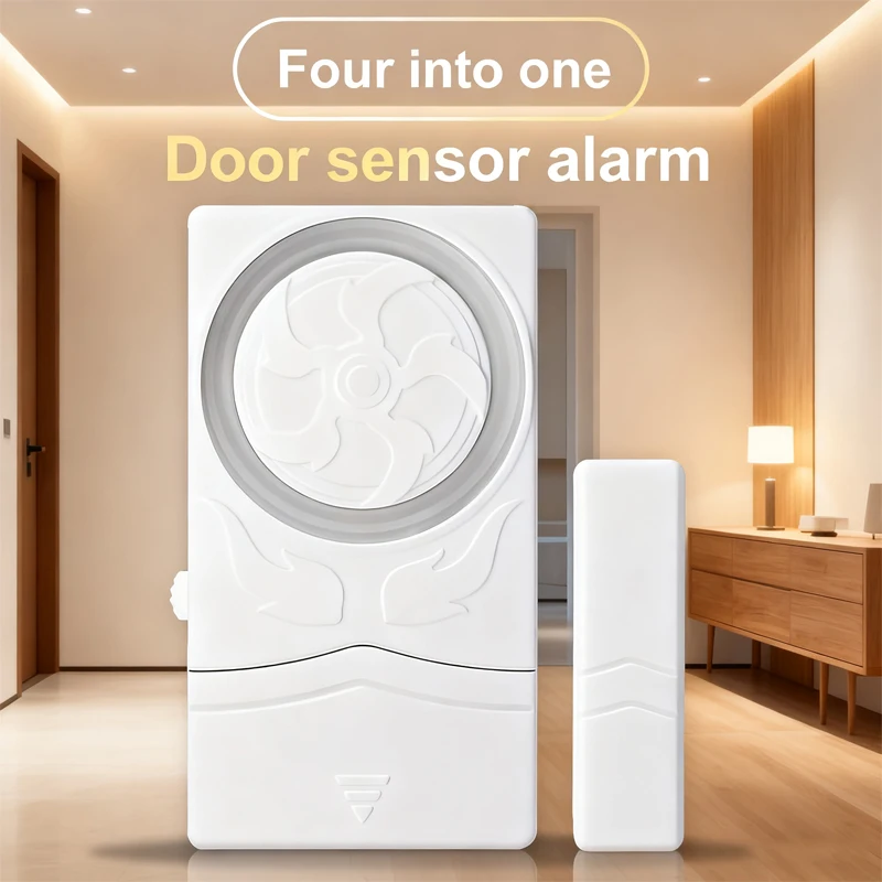 Wireless Door Window Alarm 110dB Anti-theft Door Magnetic Sensor, Home Safety Burglar Deterrent, Window Open Reminder