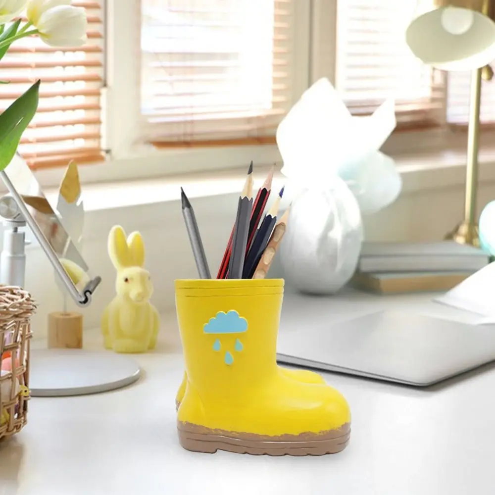 

Garden Decoration Resin Rain Boot Planter Decorative Funny Flower Pot Crafts Pen Holder Bonsai