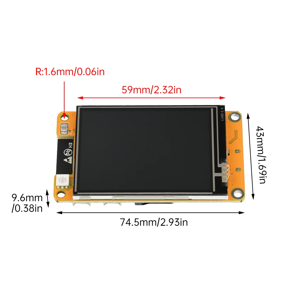 ESP32 Entwicklungsboard CH340 Typ C 2,4-Zoll Kapazitives Touch-Display WLAN Bluetooth 240x320 Auflösung für Elektronikprojekte – Detail 4