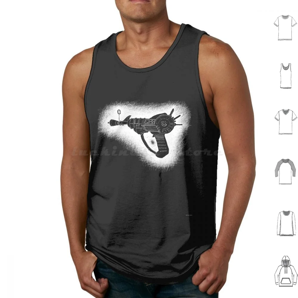 Sketchy Ray Gun White Version Tank Tops Vest Sleeveless Ray Gun Sketchy Sketch Game Gamer Zombies Black Ops Weapons Gaming