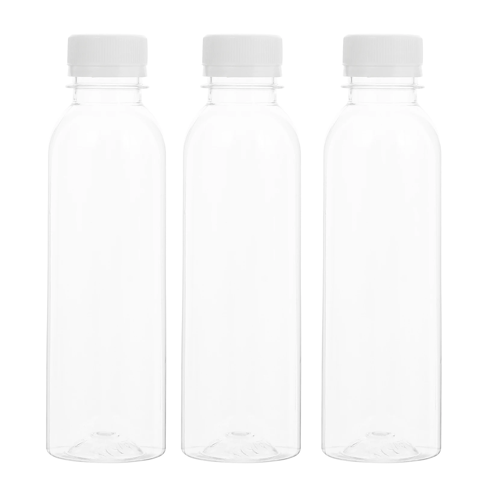 

20 pcs 250Ml Beverage Bottles Empty Thickened Plastic Drink Bottles High Temperature Resistant Reusable Transparent Juice Milk