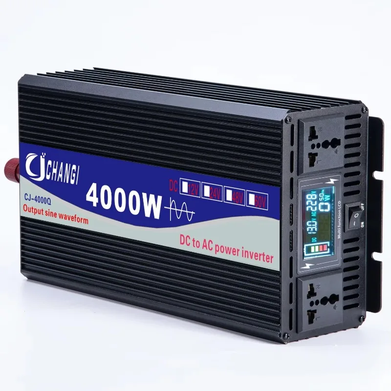 Household DC 12v 24v 48v 60v to AC 110v 220V 3000W 4000W 5000W 6000W 8000 Pure Sine Wave Power Inverter Converter